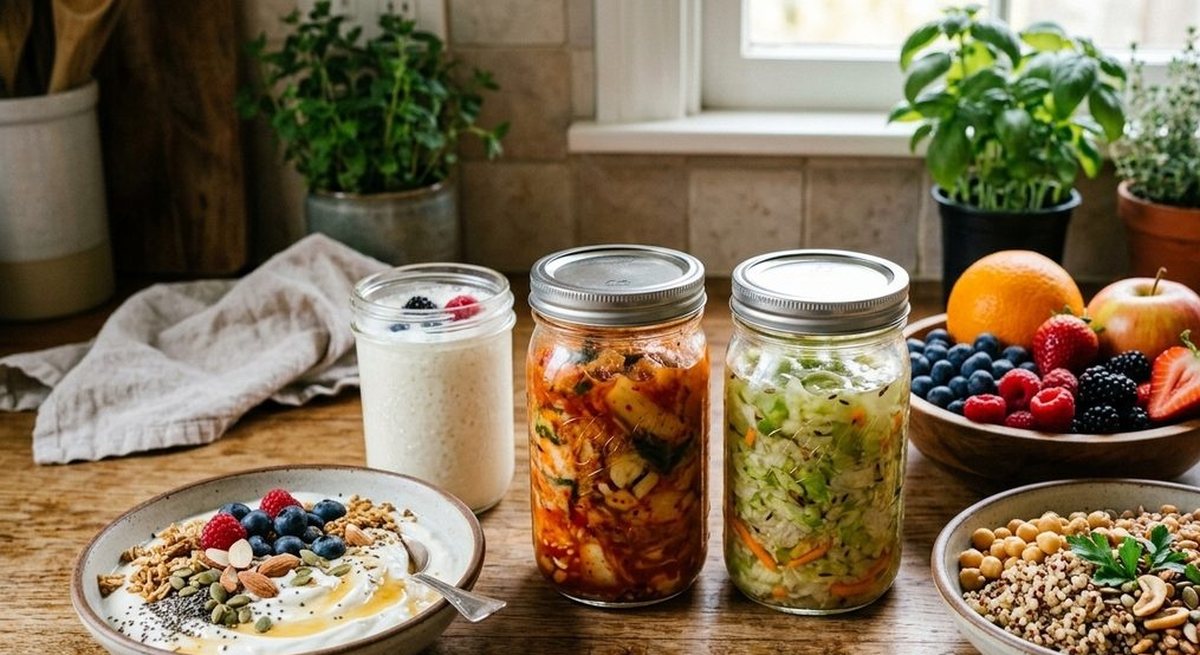 Healthy food gut health vegetables